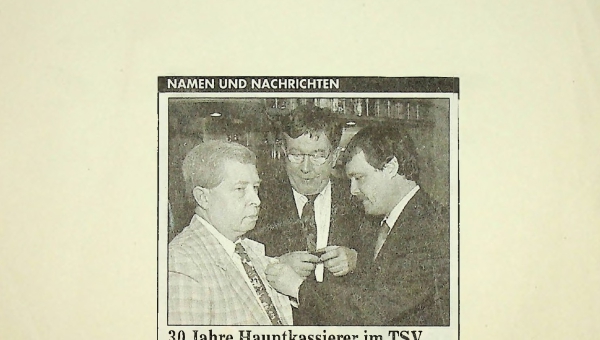 30 Jahre Hauptkassierer (1999)